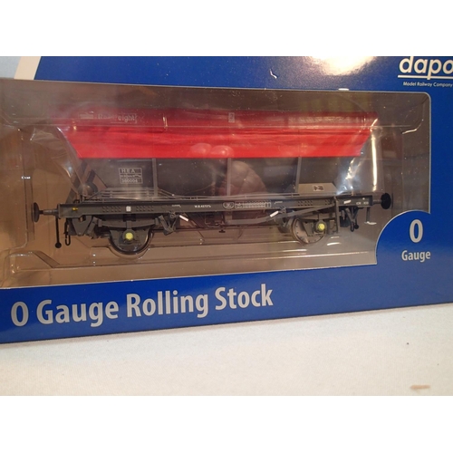 2077 - Dapol O gauge HEA Hopper, BR rail freight red/grey, No. 360440, near mint, storage wear to box. UK P... 