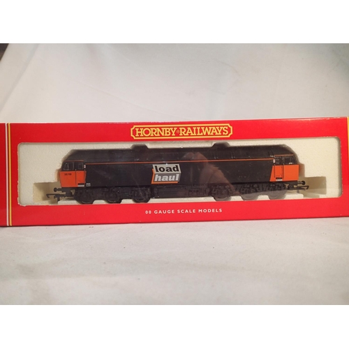 2135 - Hornby R2074A, class 56 diesel, 56118, Load Haul livery, near mint condition, storage wear to box. U... 