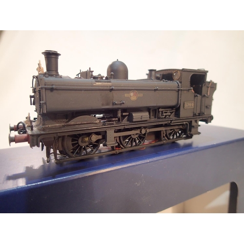 2143 - Bachmann class 57XX, re-numbered and detailed, light weathering, black, 5744, late crest, excellent ... 