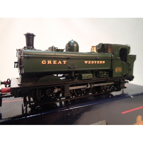 2206 - Bachmann 32-206, Pannier tank, 8751, Great Western green, excellent condition, box with wear. UK P&P... 