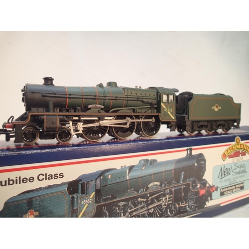 2295 - Bachmann 31-151, Jubilee class, 45552, Silver Jubilee, green, late crest, cab stripe, excellent cond... 