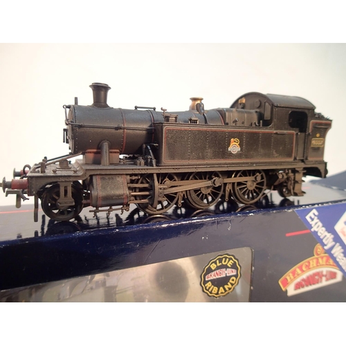 2301 - Bachmann 32-129, Prairie 45XX, 4557, black, early crest, weathered by TMC, excellent condition, box ... 