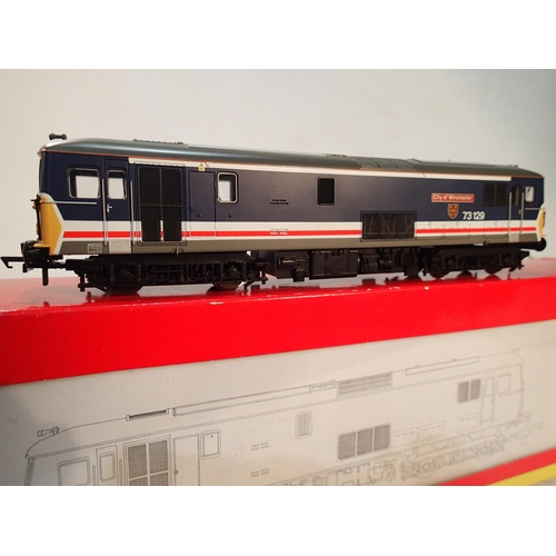 2302 - Hornby R2766, class 73, City of Winchester, 73129, N.S.E blue livery, near mint condition, box with ... 