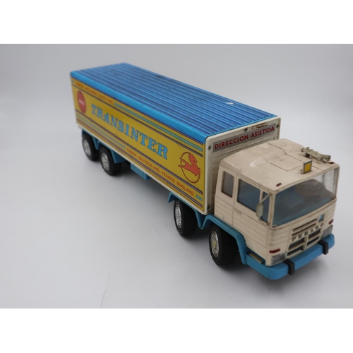 2526 - Large metal and plastic eight wheel Transinter truck by Rico (Spain) with R.C. Not available for in-... 