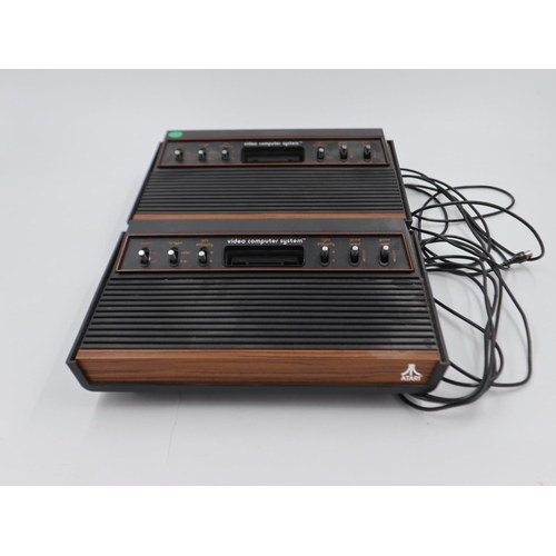 2533 - Two original Atria VCS woody consoles, no PSU or games present. Not available for in-house P&P