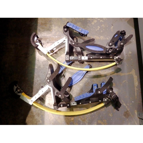 1038 - Pair of used Fly Jumper power jumping running stilts. Not available for in-house P&P