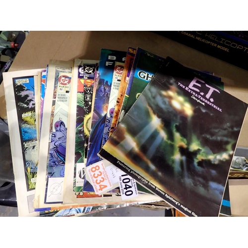1040 - Quantity of mixed comics to include E.T storybook and Ghostbusters story book. UK P&P Group 2 (£20+V... 