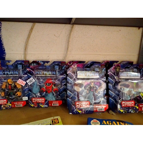 1067 - Modern He-Man set of six boxed figures. Not available for in-house P&P