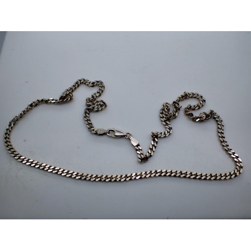1082 - Italian 925 silver curb-link neck chain, L: 51 cm, 16g. UK P&P Group 0 (£6+VAT for the first lot and... 