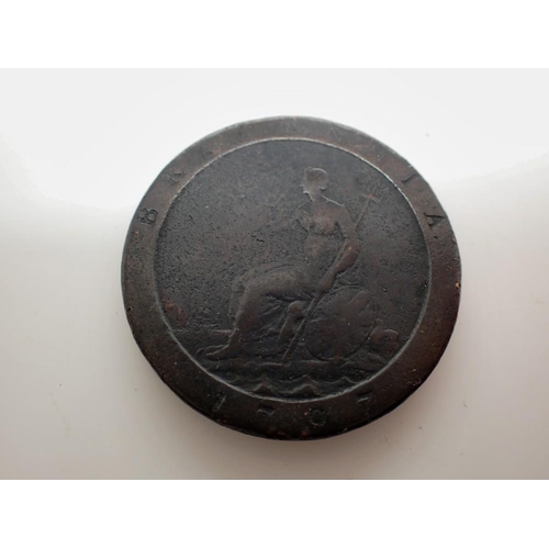 1099 - 1797 George III cartwheel penny. UK P&P Group 0 (£6+VAT for the first lot and £1+VAT for subsequent ... 
