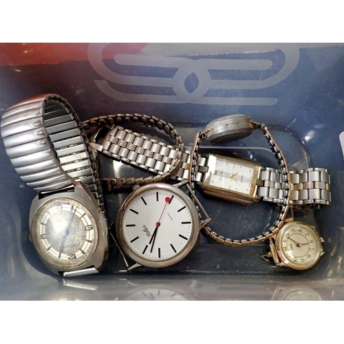 1159 - Six mixed dress wristwatches including mechanical examples. UK P&P Group 1 (£16+VAT for the first lo... 