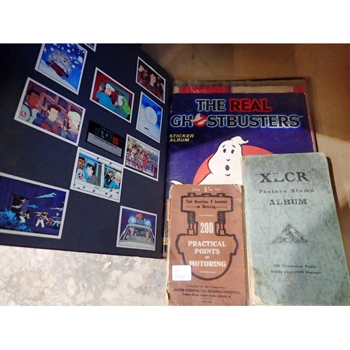 1318 - Ghost Busters sticker album and stamp albums. Not available for in-house P&P