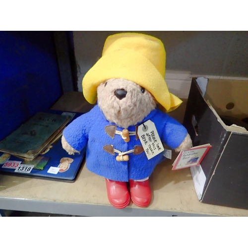 1319 - Paddington bear teddy. Not available for in-house P&P