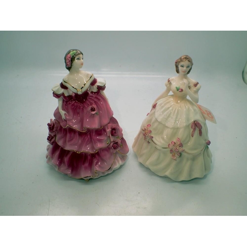 1342 - Two small Coalport floral miniature. UK P&P Group 2 (£20+VAT for the first lot and £4+VAT for subseq... 