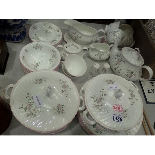 1438 - Melrose dinner service in the St Michael patter, 46 pieces. Not available for in-house P&P