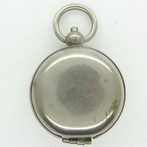 133 - Silver plated Sovereign case, spring,clasp and hinge all working. UK P&P Group 0 (£6+VAT for the fir... 
