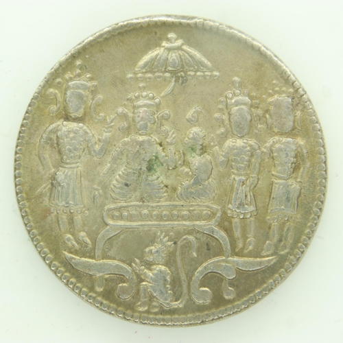 135 - Hindu ramatanka temple token - a safekeeping talisman. UK P&P Group 0 (£6+VAT for the first lot and ... 