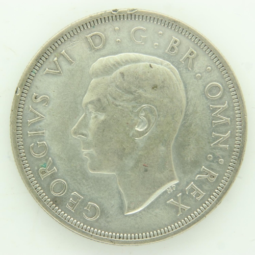 141 - Silver 1937 crown - year of George VI coronation. UK P&P Group 0 (£6+VAT for the first lot and £1+VA... 