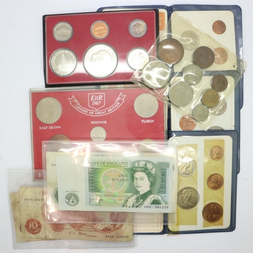 150 - Mixed proof coin sets with four bank notes. UK P&P Group 1 (£16+VAT for the first lot and £2+VAT for... 