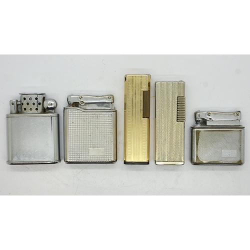 160 - Four cigarette lighters including Orlik Sport. UK P&P Group 1 (£16+VAT for the first lot and £2+VAT ... 