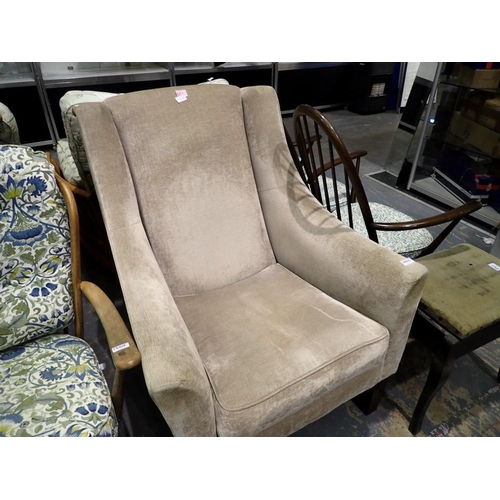 1790D - Modern fireside armchair. Not available for in-house P&P