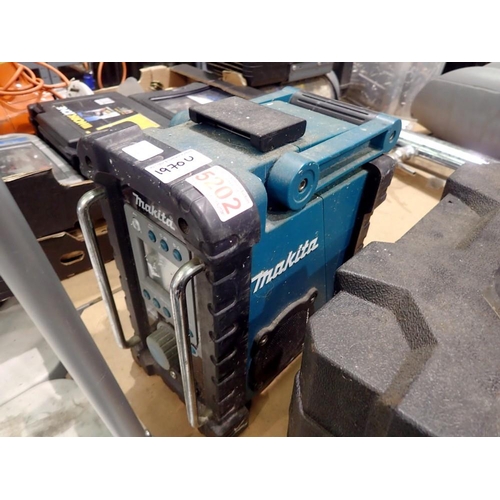 1970U - Makita site radio, no aerial or battery present. Not available for in-house P&P