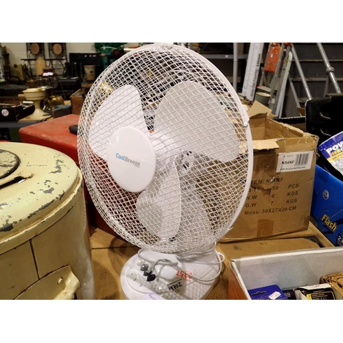 1970Z - Cool Breeze three speed fan. All electrical items in this lot have been PAT tested for safety and ha... 