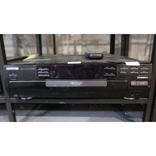 366 - Kenwood 5-disc changer CD player model DPF-R4030. All electrical items in this lot have been PAT tes... 