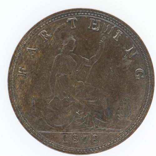 2051 - 1878 farthing of Queen Victoria. UK P&P Group 0 (£6+VAT for the first lot and £1+VAT for subsequent ... 