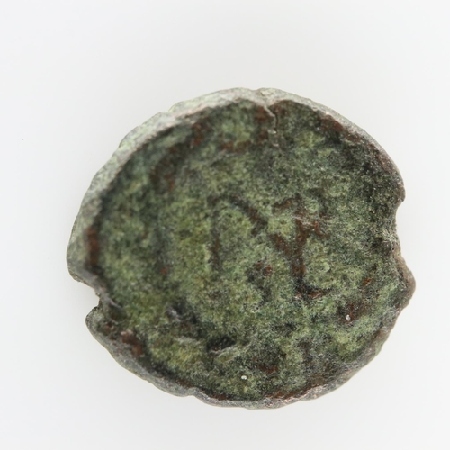 2056 - Roman bronze christoform minimus - Good. UK P&P Group 0 (£6+VAT for the first lot and £1+VAT for sub... 