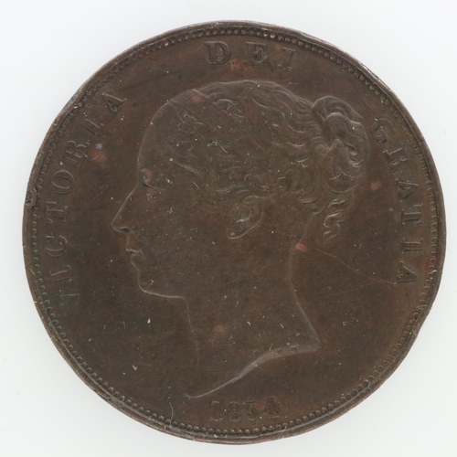 2064 - 1854 penny of Queen Victoria. UK P&P Group 0 (£6+VAT for the first lot and £1+VAT for subsequent lot... 