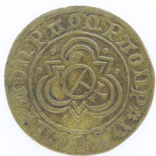 2075 - 16th/17th century Nuremburg jeton. UK P&P Group 0 (£6+VAT for the first lot and £1+VAT for subsequen... 