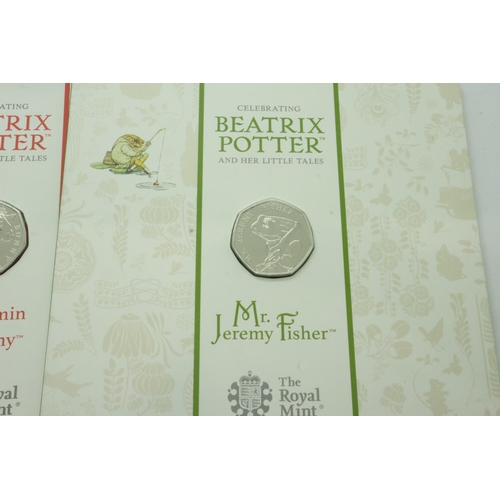 2019 - 10 Beatrix Potter 50p coin sets, 2016 - 2019. UK P&P Group 1 (£16+VAT for the first lot and £2+VAT f... 