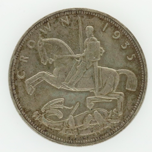 2218 - 1935 silver crown of George V. UK P&P Group 0 (£6+VAT for the first lot and £1+VAT for subsequent lo... 