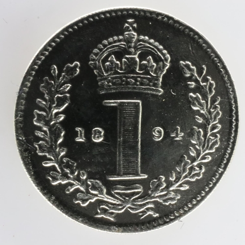 2236 - 1894 silver maundy penny of Queen Victoria - EF. UK P&P Group 0 (£6+VAT for the first lot and £1+VAT... 