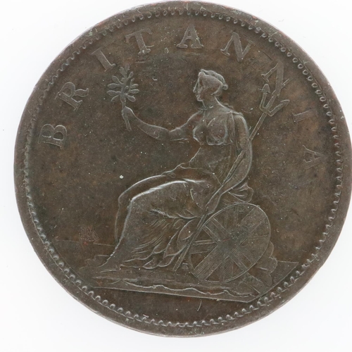 2237 - 1806 halfpenny of George III. UK P&P Group 0 (£6+VAT for the first lot and £1+VAT for subsequent lot... 