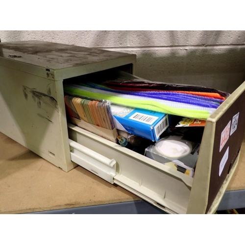 1024 - Drawer containing modelling equipment, pipe cleaners, light, magnifying glass etc. Not available for... 