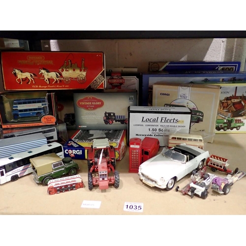 1035 - A collection of boxed die cast toys, mostly Corgi, with some unboxed examples. Not available for in-... 