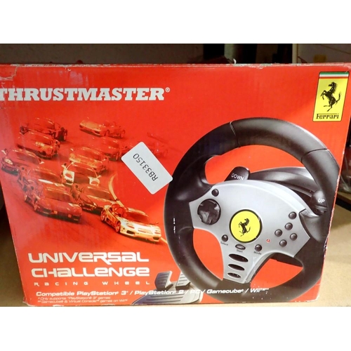 1042 - Boxed Thrustmaster Universal Challenge steering wheel remote accessory. Not available for in-house P... 