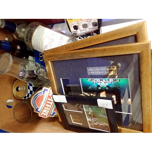 1055 - Spitfire beer pump logo, Southern Comfort bottle lamp and others. Not available for in-house P&P