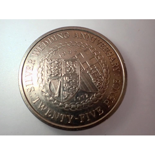 1148 - 1972 - Isle of Man 25p crown. UK P&P Group 0 (£6+VAT for the first lot and £1+VAT for subsequent lot... 