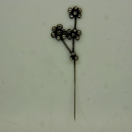 78 - Victorian asymmetric brooch or hair pin. UK P&P Group 1 (£16+VAT for the first lot and £2+VAT for su... 