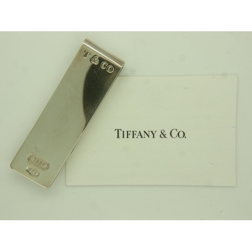 89 - TIFFANY & CO silver money slide clip, boxed. UK P&P Group 0 (£6+VAT for the first lot and £1+VAT for... 