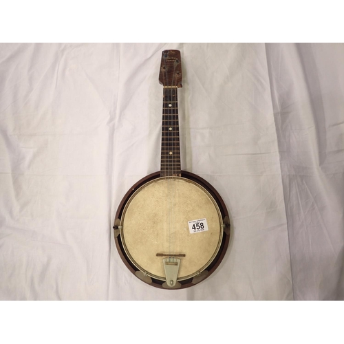 458 - Melody Junior vintage banjo. UK P&P Group 2 (£20+VAT for the first lot and £4+VAT for subsequent lot... 