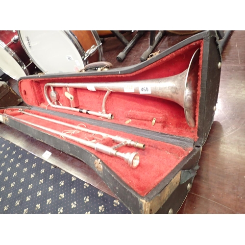 460 - Festival S.P&S Ltd trombone in fitted case, #31264. UK P&P Group 3 (£30+VAT for the first lot and £8... 