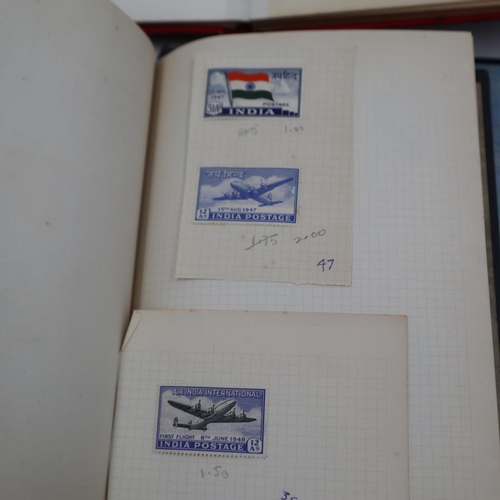 388 - Commonwealth Victory and Peace stamps, 1945-1946 and further albums. UK P&P Group 2 (£20+VAT for the... 