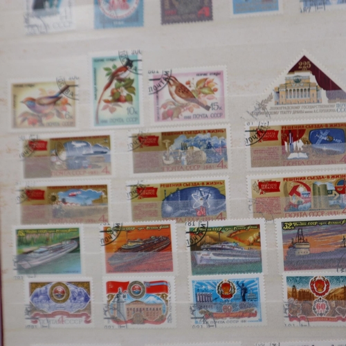 393 - Case of Russian stamps, with some Japanese and Korean. Without case UK P&P Group 2 (£20+VAT for the ... 