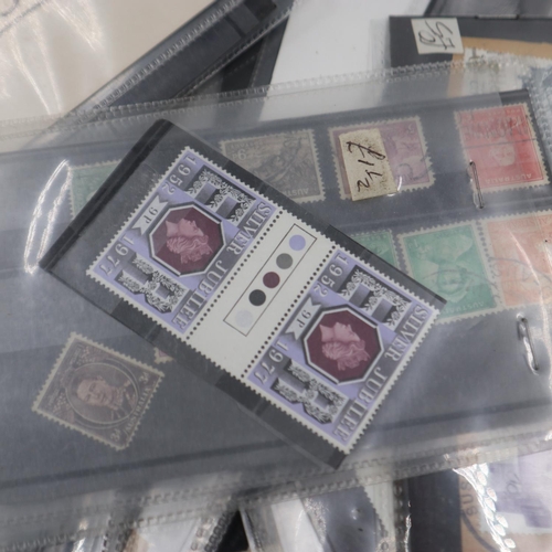 399 - Wooden box of carded stamps. UK P&P Group 3 (£30+VAT for the first lot and £8+VAT for subsequent lot... 