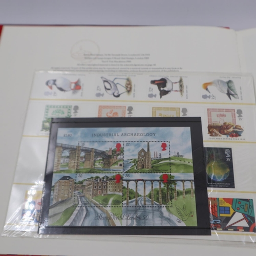 402 - Royal Mail Special stamps albums, with stamps, 1984-1989 (6 albums). UK P&P Group 2 (£20+VAT for the... 