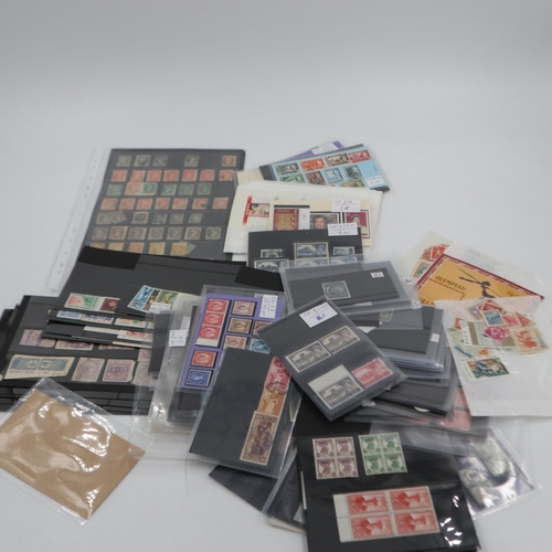 409 - Case of carded and paged stamps, Commonwealth and world. Without case UK P&P Group 2 (£20+VAT for th... 
